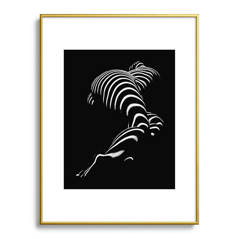 0774-AR BBW Sensual Legs Hips and Ass of a Large Woman Big Beautiful Art Nude Black and White Framed Art Print