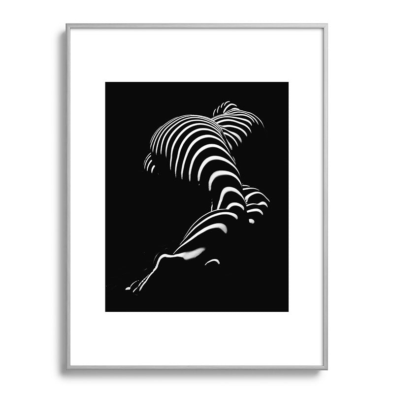 0774-AR BBW Sensual Legs Hips and Ass of a Large Woman Big Beautiful Art Nude Black and White Framed Art Print