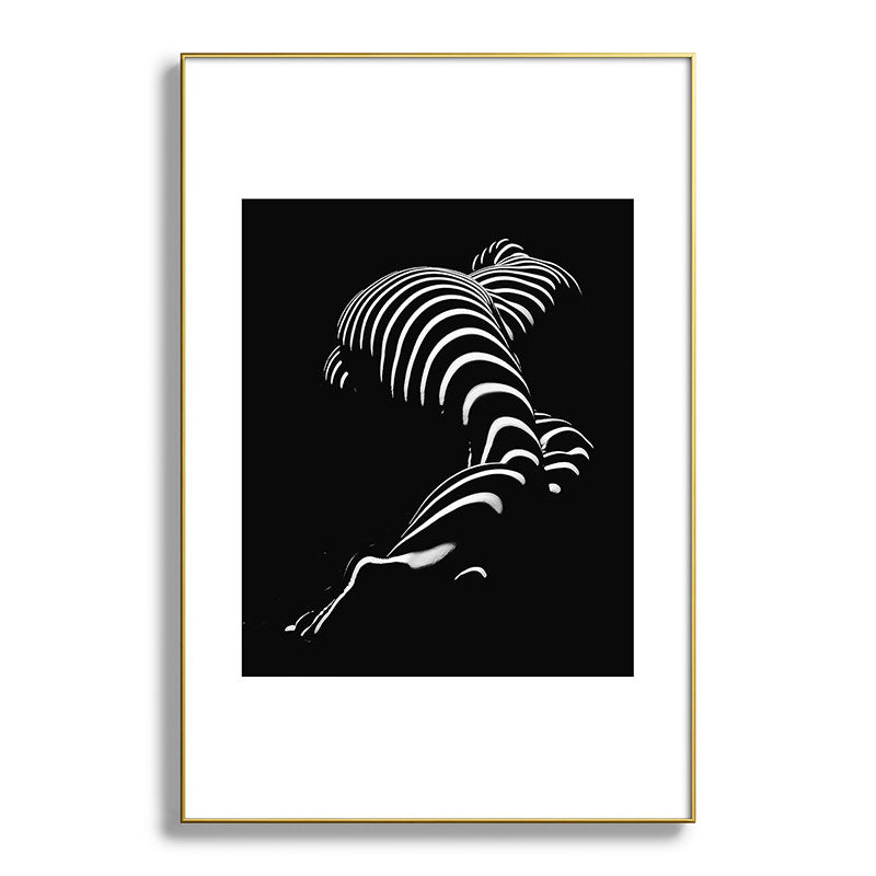0774-AR BBW Sensual Legs Hips and Ass of a Large Woman Big Beautiful Art Nude Black and White Framed Art Print