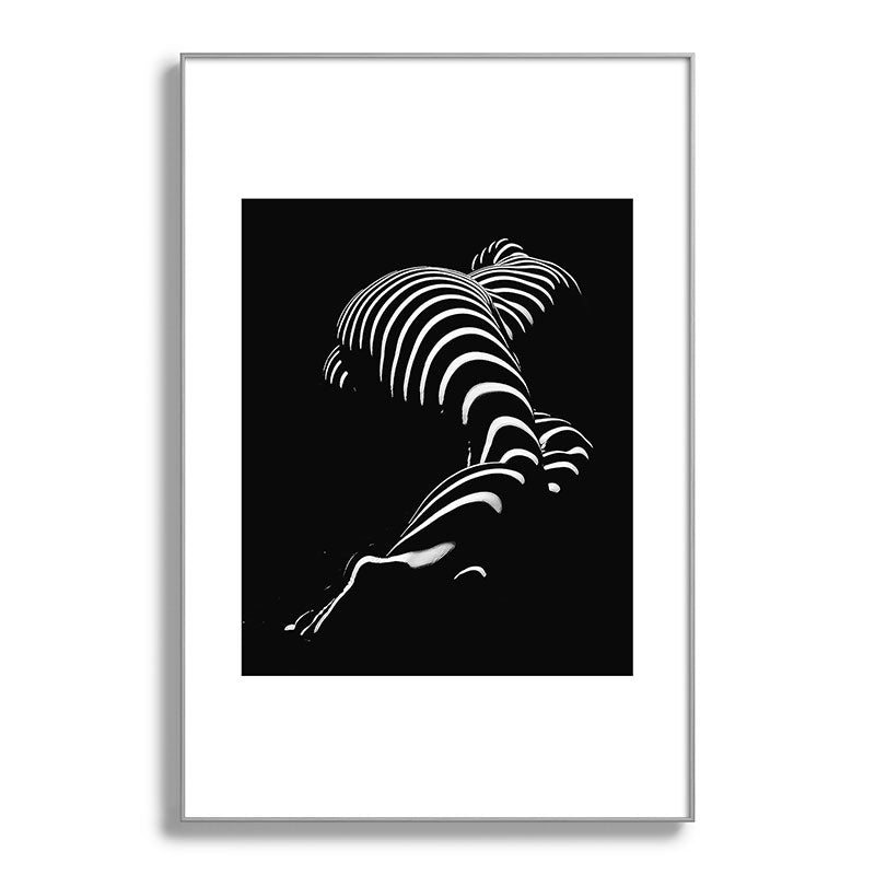 0774-AR BBW Sensual Legs Hips and Ass of a Large Woman Big Beautiful Art Nude Black and White Framed Art Print