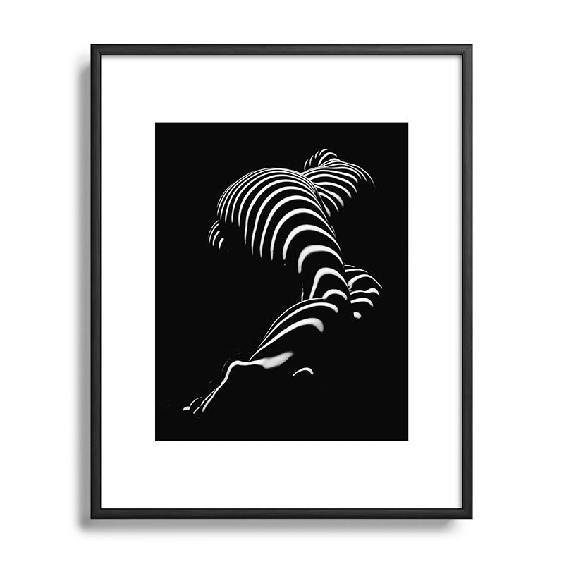 0774-AR BBW Sensual Legs Hips and Ass of a Large Woman Big Beautiful Art Nude Black and White Framed Art Print