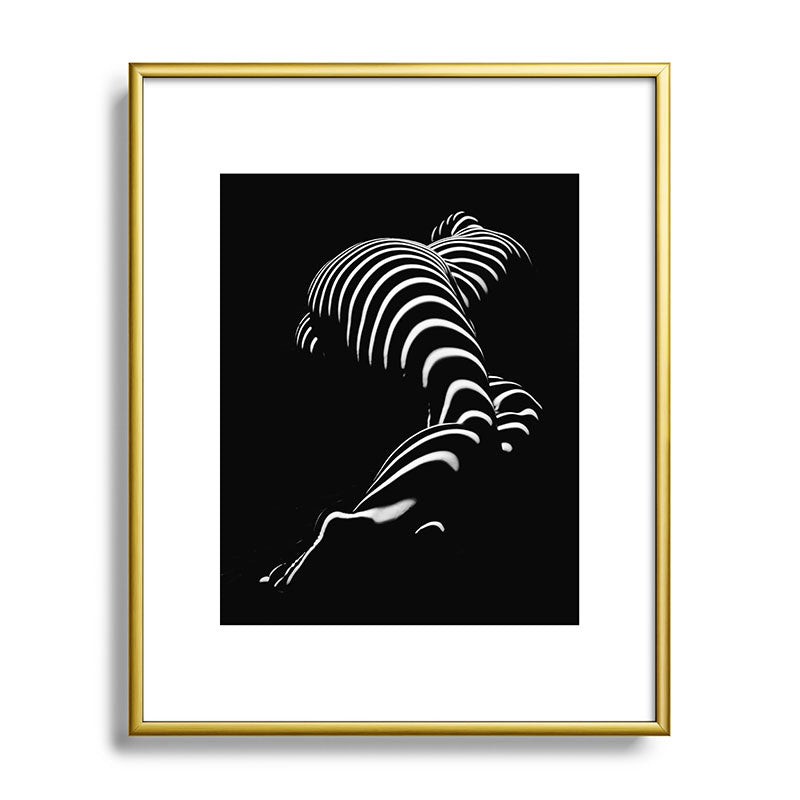 0774-AR BBW Sensual Legs Hips and Ass of a Large Woman Big Beautiful Art Nude Black and White Framed Art Print