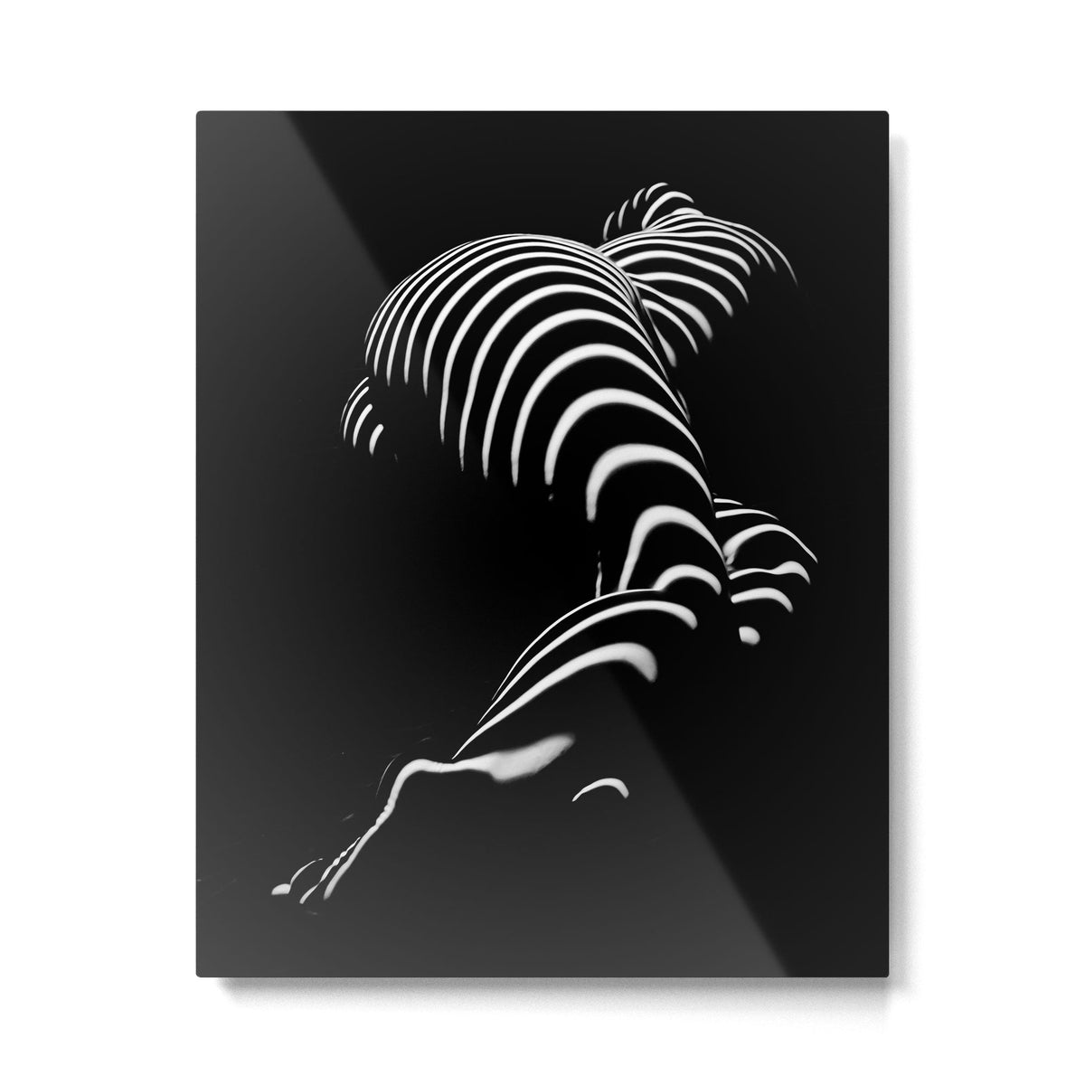 0774-AR BBW Sensual Legs Hips and Ass of a Large Woman Big Beautiful Art Nude Black and White Metal Print
