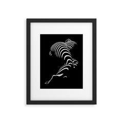 0774-AR BBW Sensual Legs Hips and Ass of a Large Woman Big Beautiful Art Nude Black and White Framed Art Print