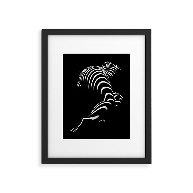 0774-AR BBW Sensual Legs Hips and Ass of a Large Woman Big Beautiful Art Nude Black and White Framed Art Print
