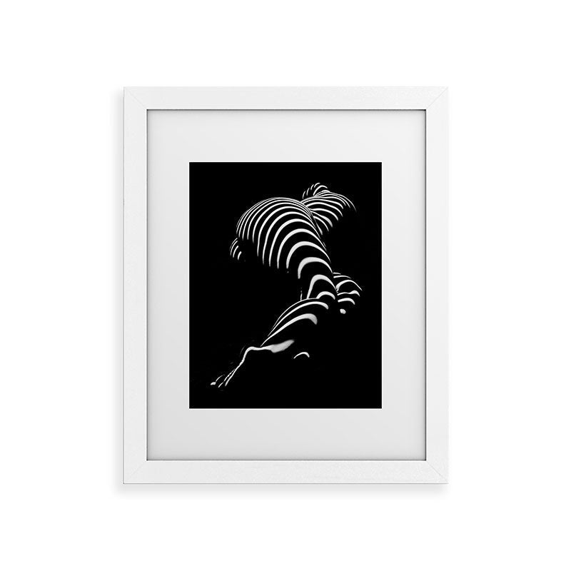 0774-AR BBW Sensual Legs Hips and Ass of a Large Woman Big Beautiful Art Nude Black and White Framed Art Print