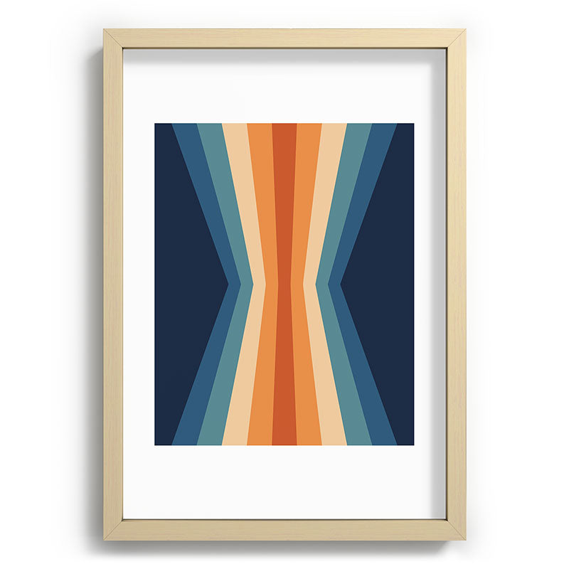 70's Retro Reflection Framed Art Print