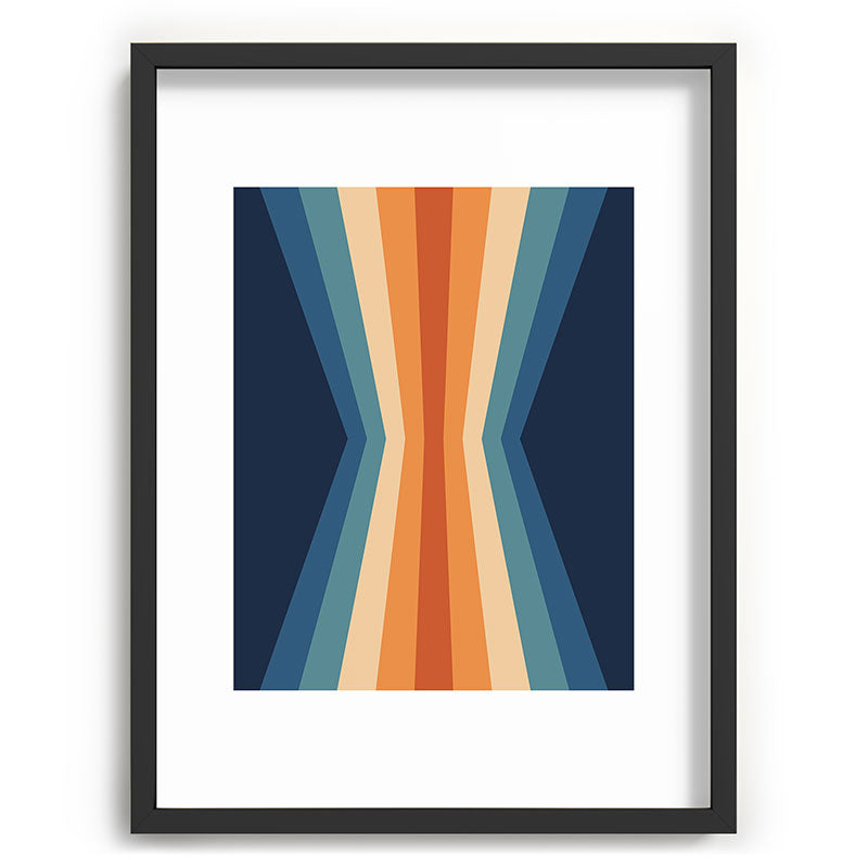 70's Retro Reflection Framed Art Print