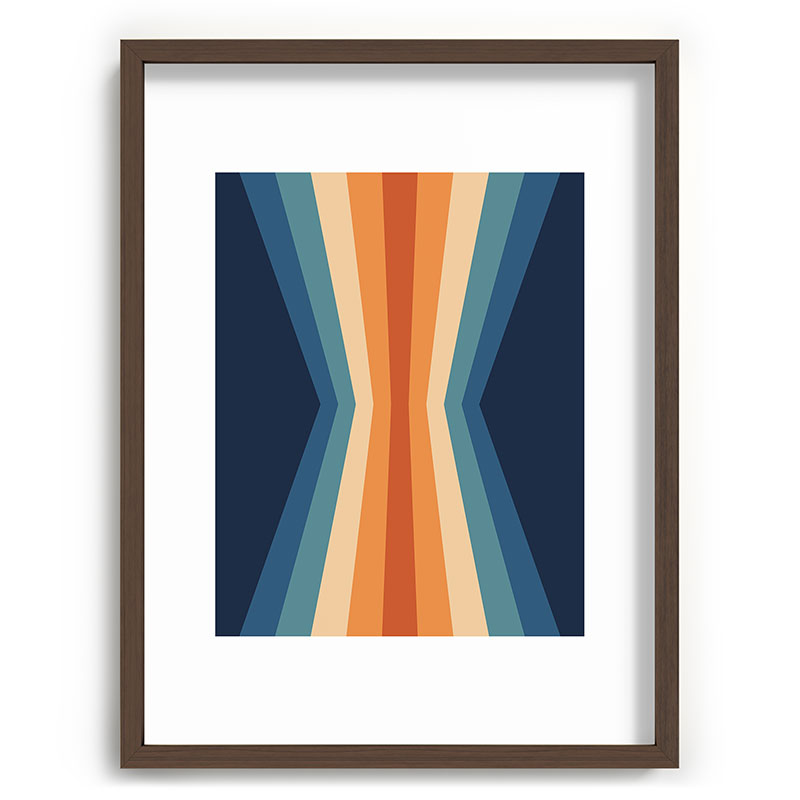 70's Retro Reflection Framed Art Print