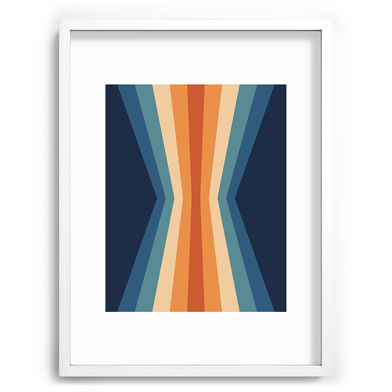 70's Retro Reflection Framed Art Print