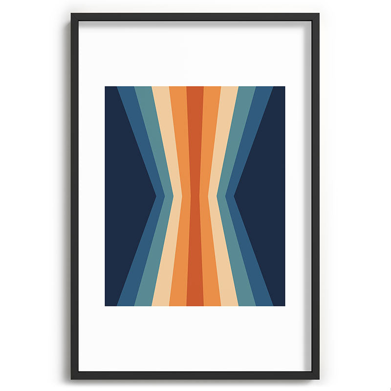 70's Retro Reflection Framed Art Print