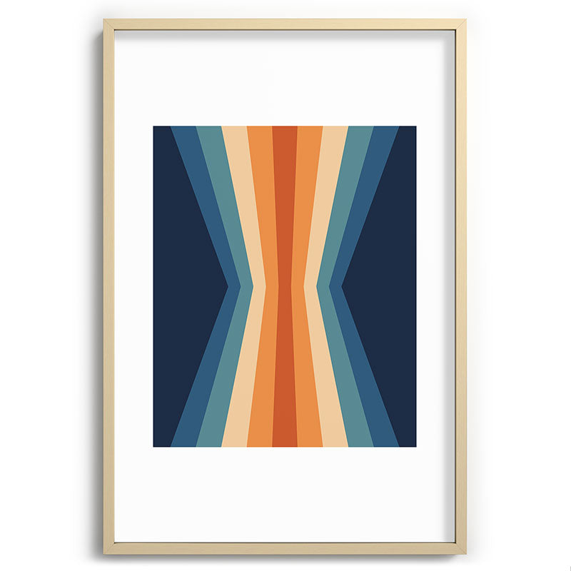 70's Retro Reflection Framed Art Print