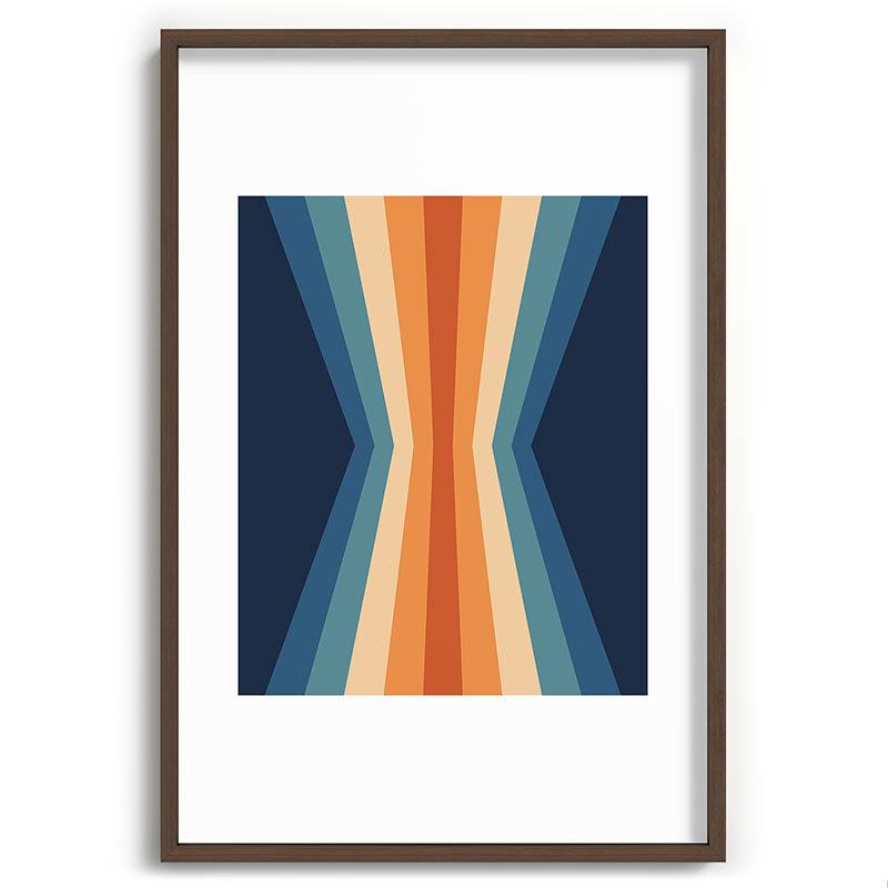 70's Retro Reflection Framed Art Print
