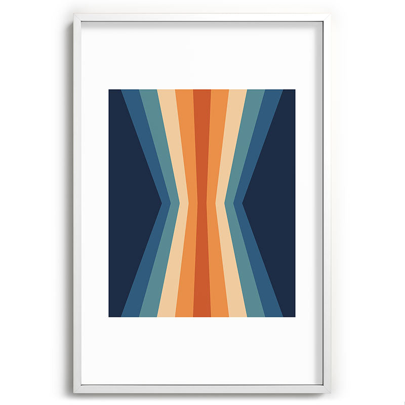 70's Retro Reflection Framed Art Print