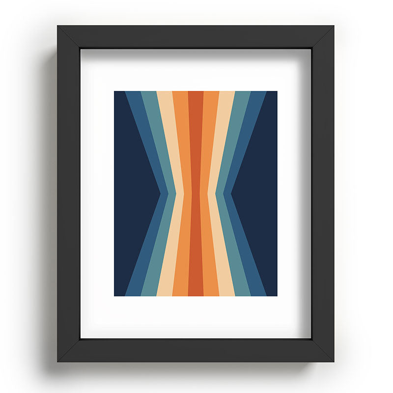 70's Retro Reflection Framed Art Print