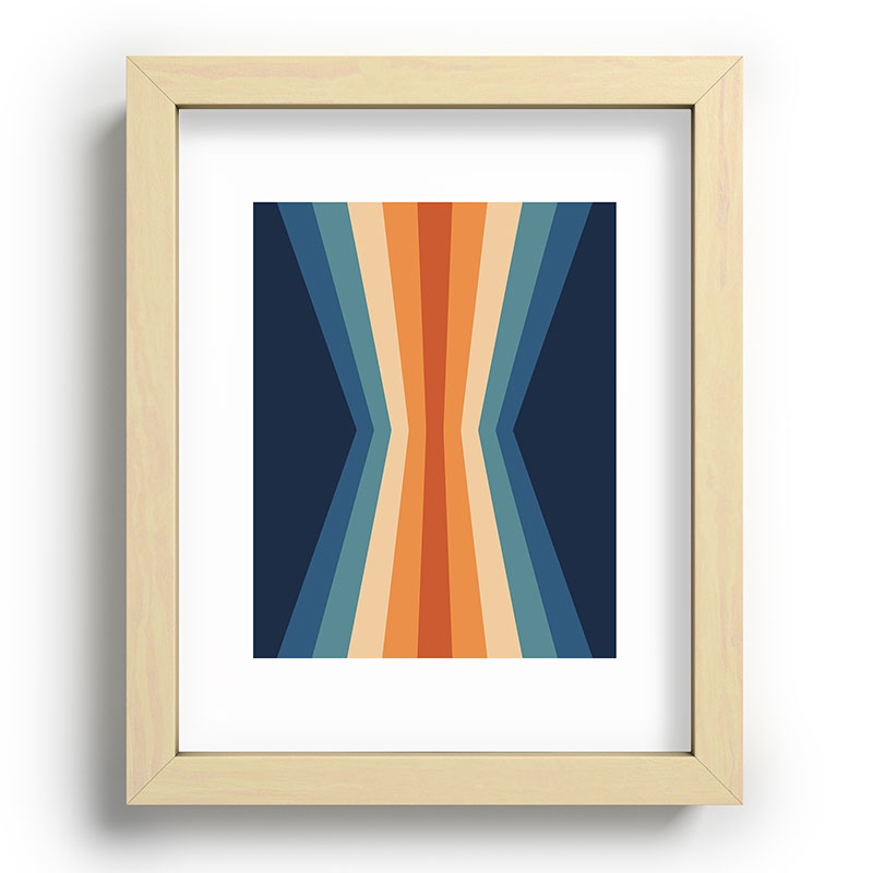 70's Retro Reflection Framed Art Print