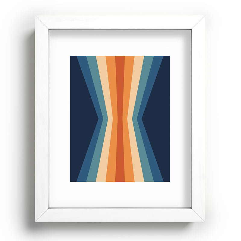 70's Retro Reflection Framed Art Print