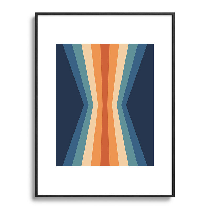 70's Retro Reflection Framed Art Print