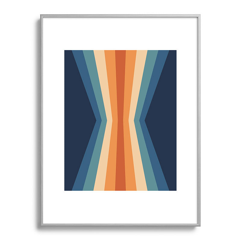 70's Retro Reflection Framed Art Print