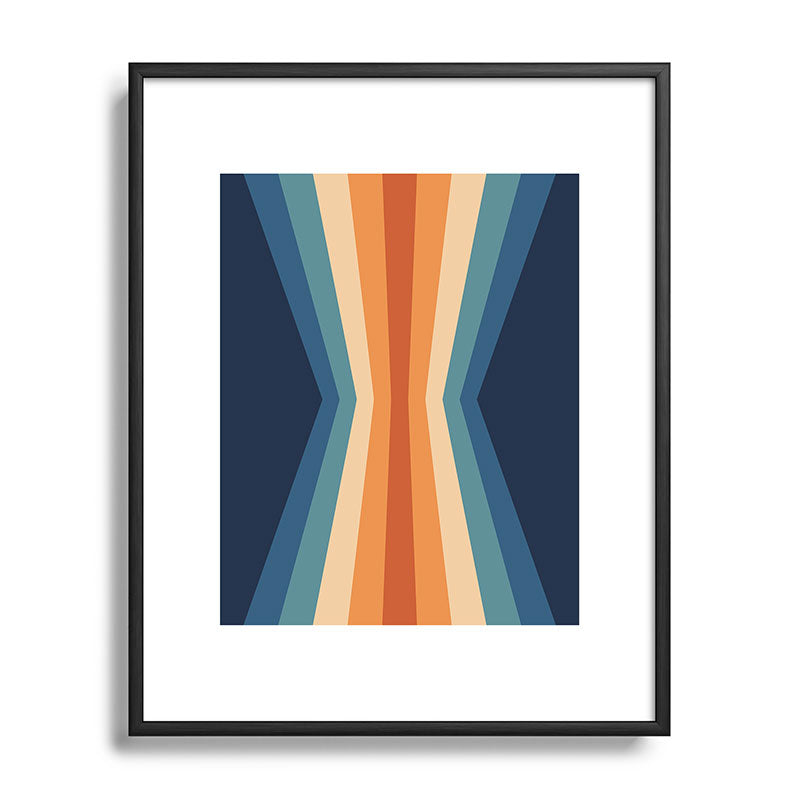 70's Retro Reflection Framed Art Print