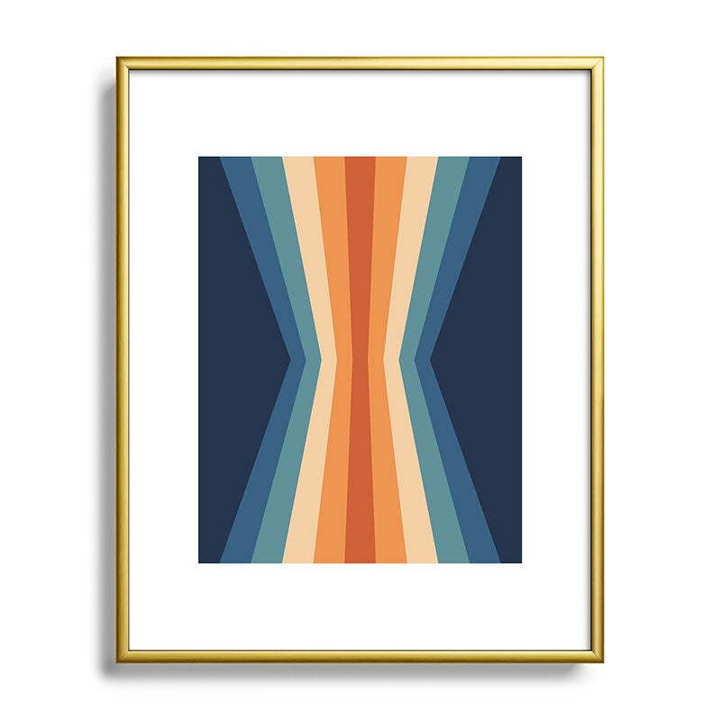 70's Retro Reflection Framed Art Print