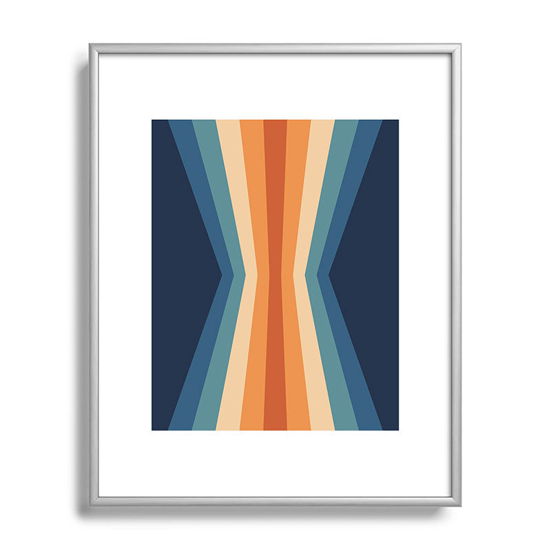 70's Retro Reflection Framed Art Print