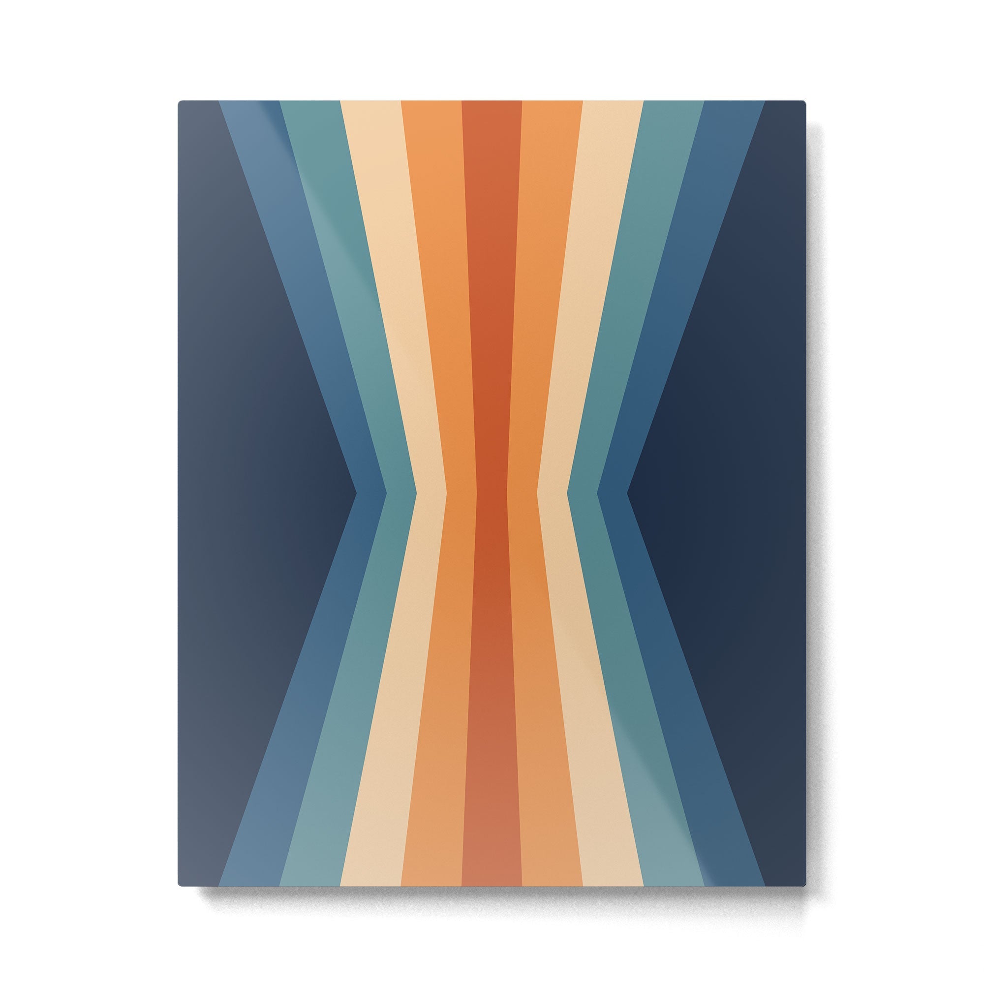 70's Retro Reflection Metal Print