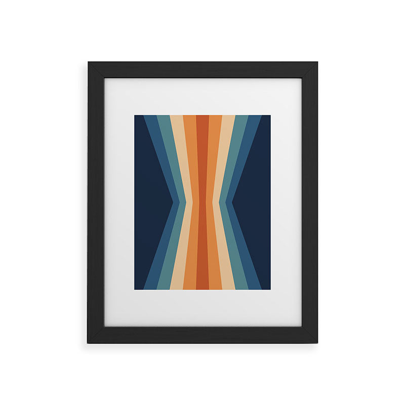 70's Retro Reflection Framed Art Print