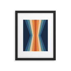 70's Retro Reflection Framed Art Print