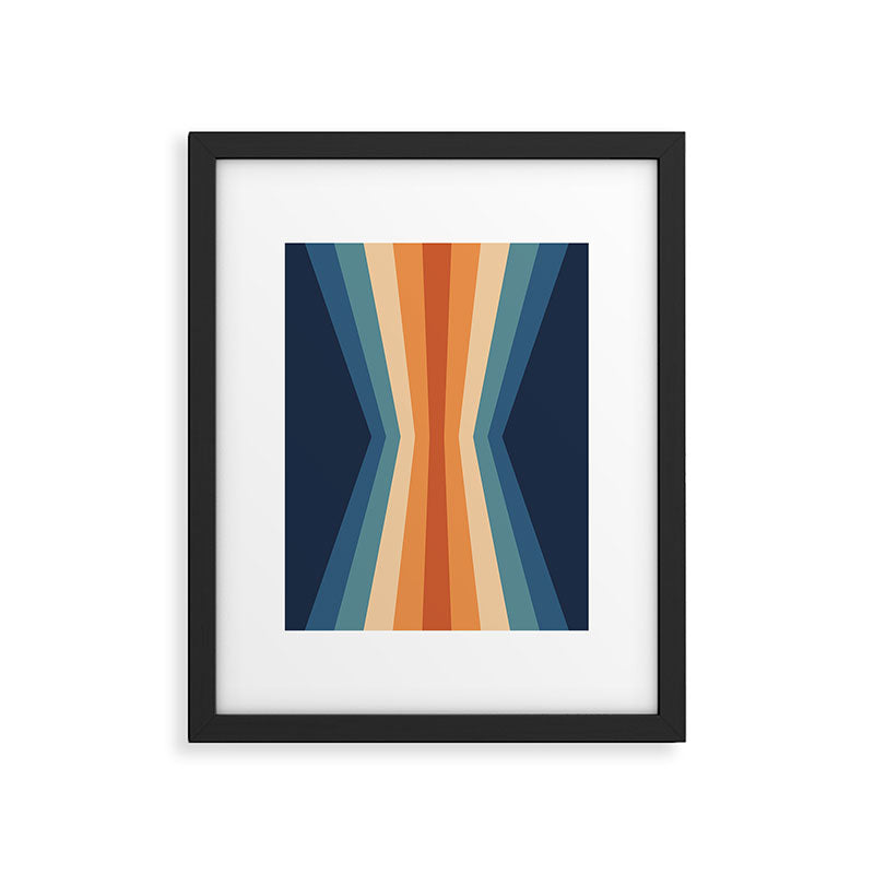 70's Retro Reflection Framed Art Print
