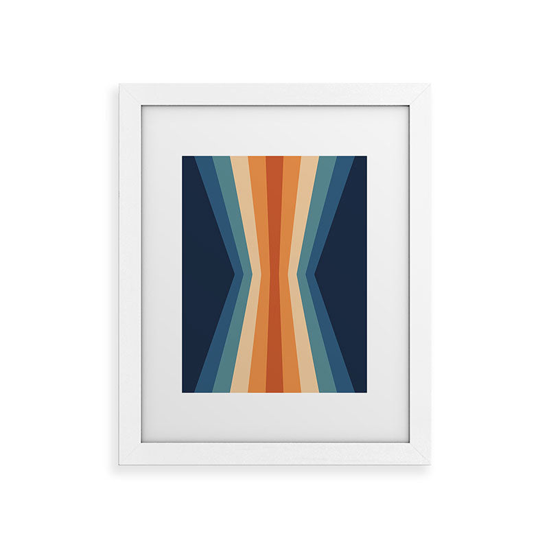 70's Retro Reflection Framed Art Print