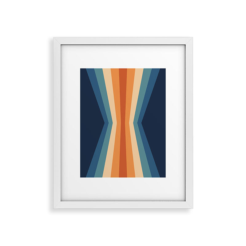 70's Retro Reflection Framed Art Print