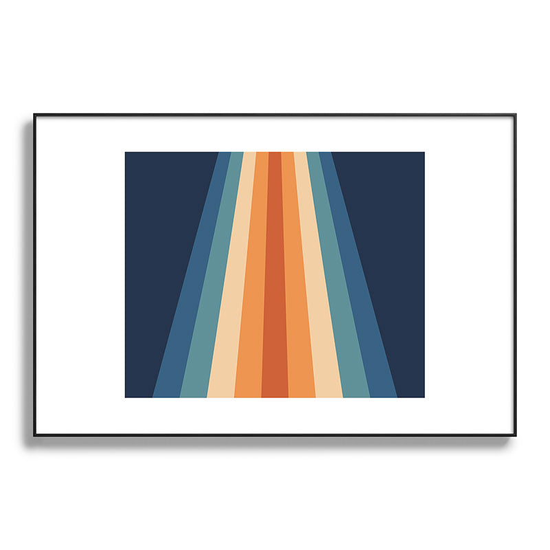 70's Retro Stripes Framed Art Print