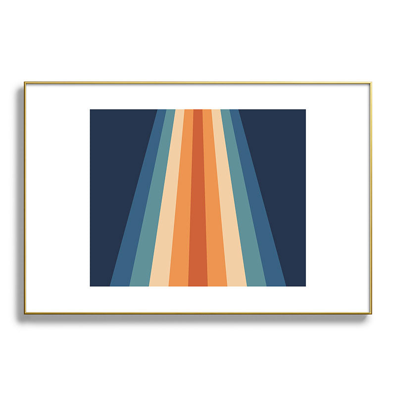 70's Retro Stripes Framed Art Print