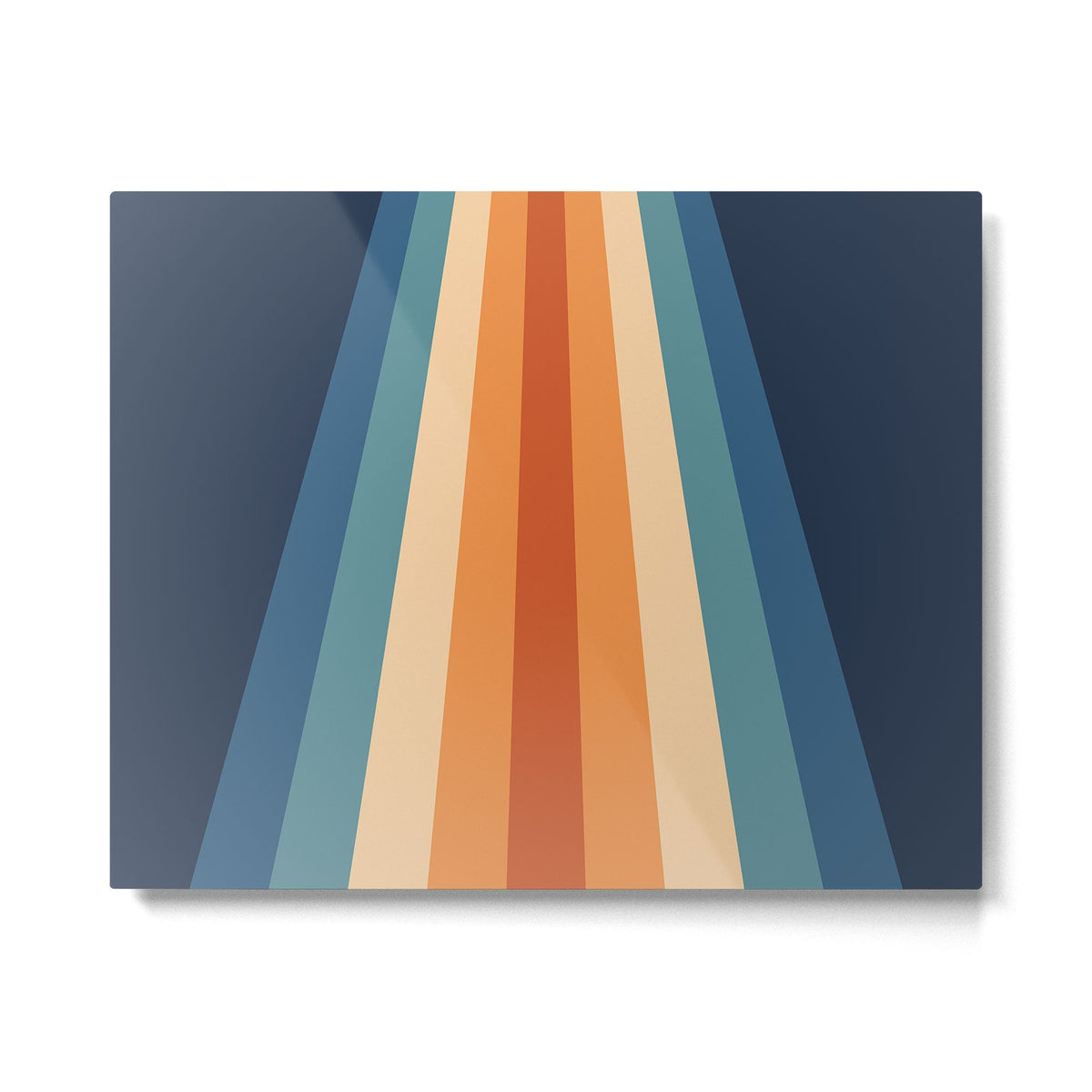 70's Retro Stripes Metal Print