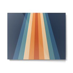 70's Retro Stripes Metal Print