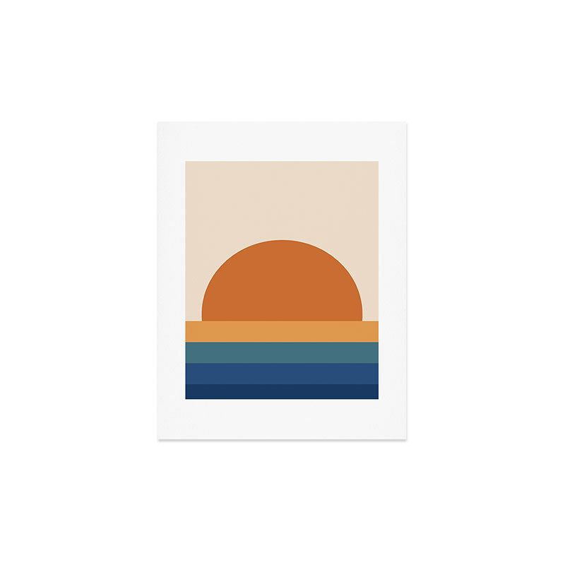 70's Retro Sunset Art Print