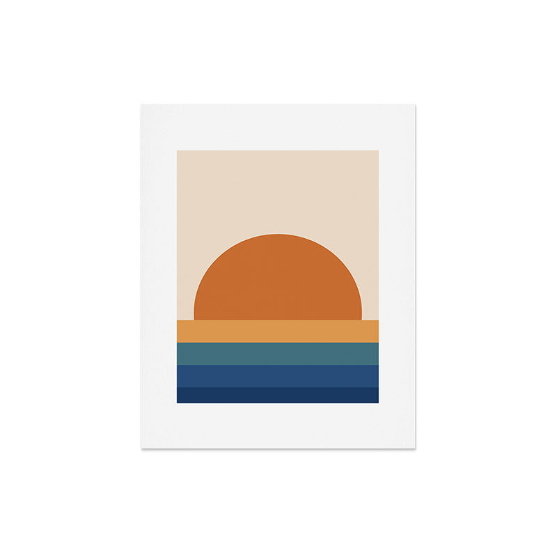 70's Retro Sunset Art Print