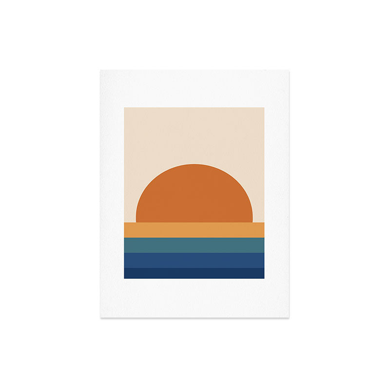 70's Retro Sunset Art Print