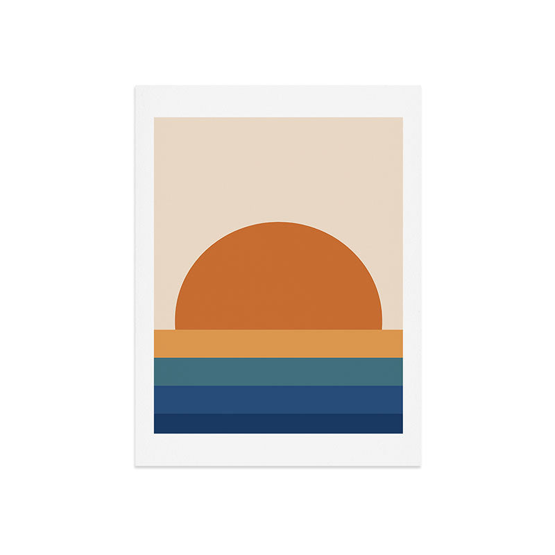 70's Retro Sunset Art Print