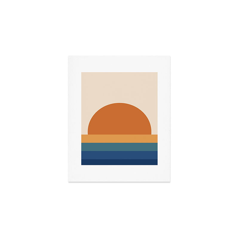 70's Retro Sunset Art Print