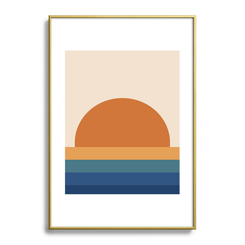 70's Retro Sunset Framed Art Print