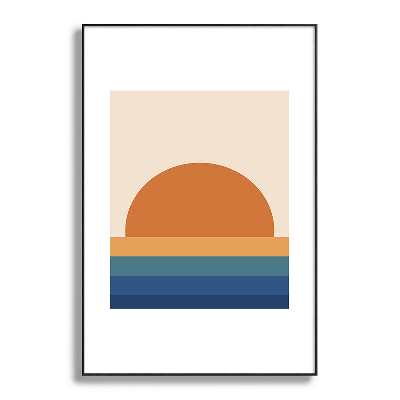 70's Retro Sunset Framed Art Print