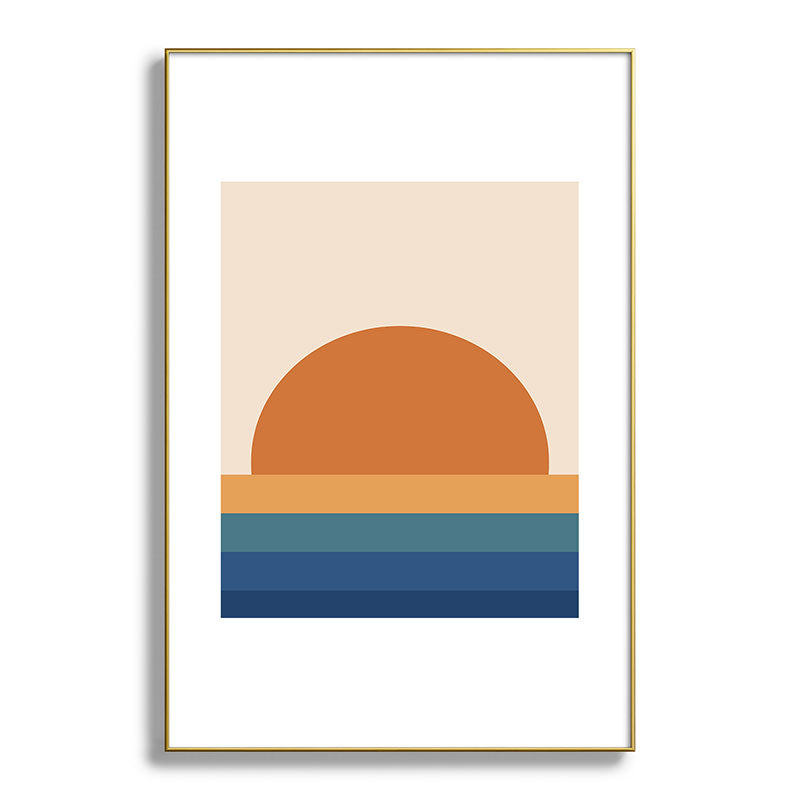 70's Retro Sunset Framed Art Print