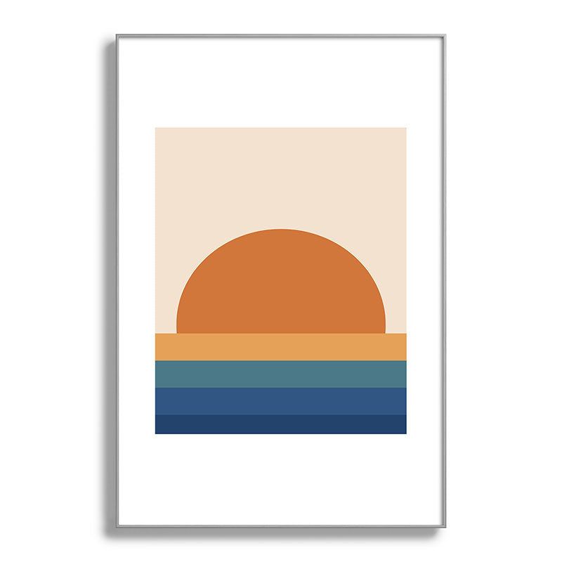 70's Retro Sunset Framed Art Print