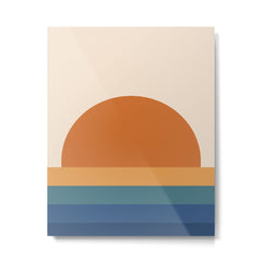 70's Retro Sunset Metal Print