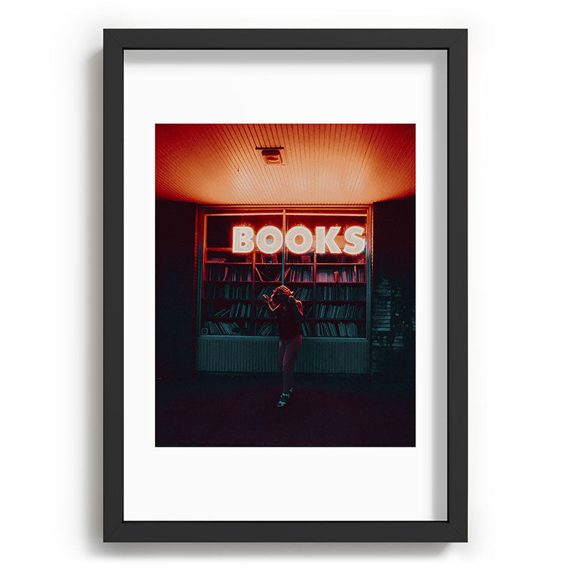 "books!" Framed Art Print