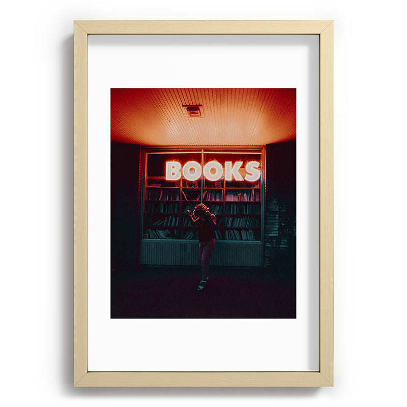 "books!" Framed Art Print