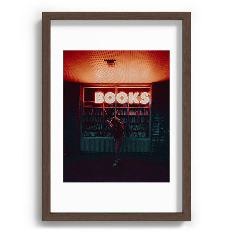 "books!" Framed Art Print