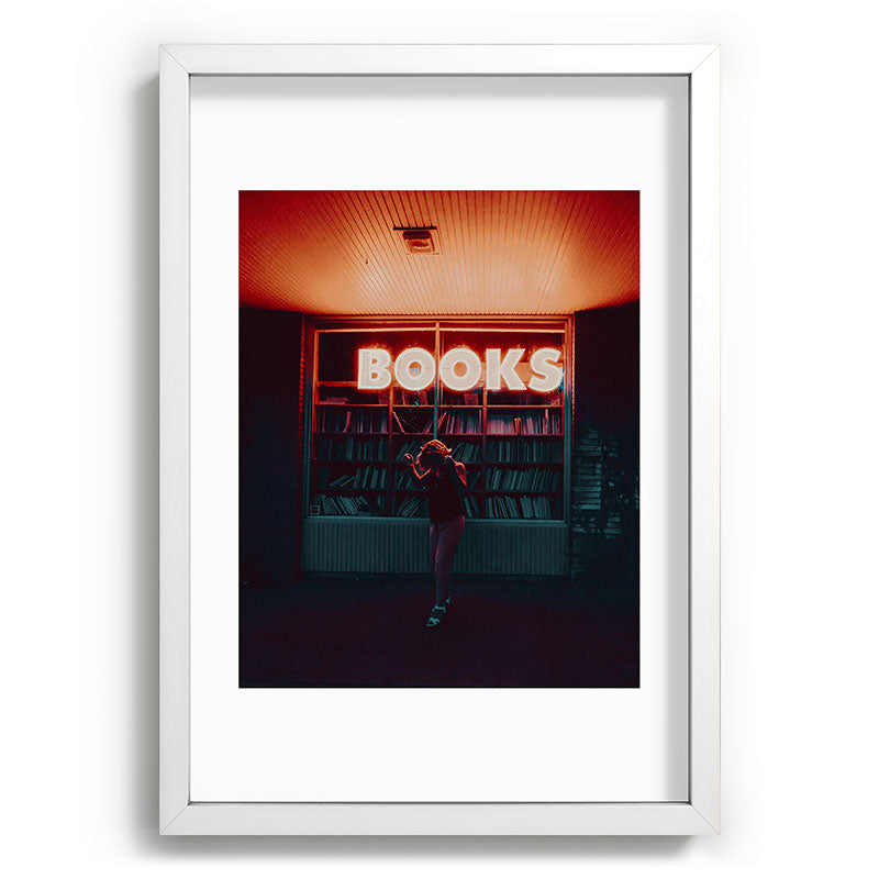 "books!" Framed Art Print